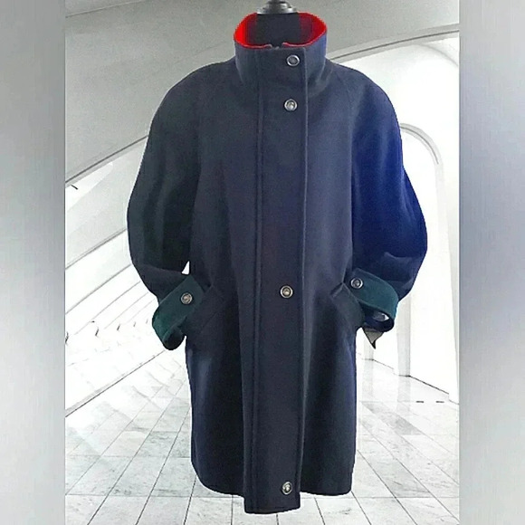 Vintage Y2K Boho Large Cashmere Wool Artisy Winter Heavyweight Chic Coat - Picture 9 of 9